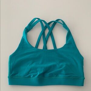 Lululemon Blue Sports Bra with Strappy Back